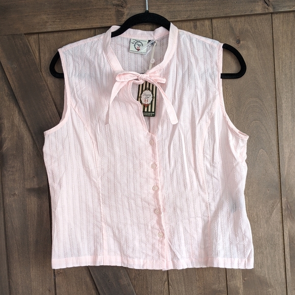 BannedPink Tied Collar Shirt - Picture 2 of 4